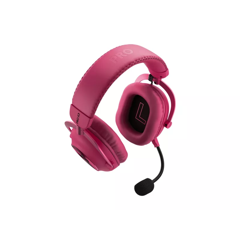 Logitech G PRO X3 LIGHTSPEED cuffie gaming wireless, 2,4 GHz, magenta