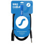 SSQ JSXM5 SS-1464 cavo Jack stereo – XLR 3 poli maschio, 5 m, nero