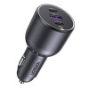Ugreen EC705 caricabatterie da auto, USB + 2x USB-C, 130 W, con cavo da 1 m 5 A