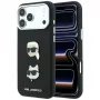 Karl Lagerfeld KF003250 custodia per iPhone 18 Pro Max / 17 Pro Max, Saffiano with Karl & Choupette Heads Pins & Logo, nera