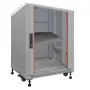 IT-BUDGET armadio di rete da 19 pollici SRK 90ITB19SRK1266GG, 12 U, 600x600 mm, grigio chiaro