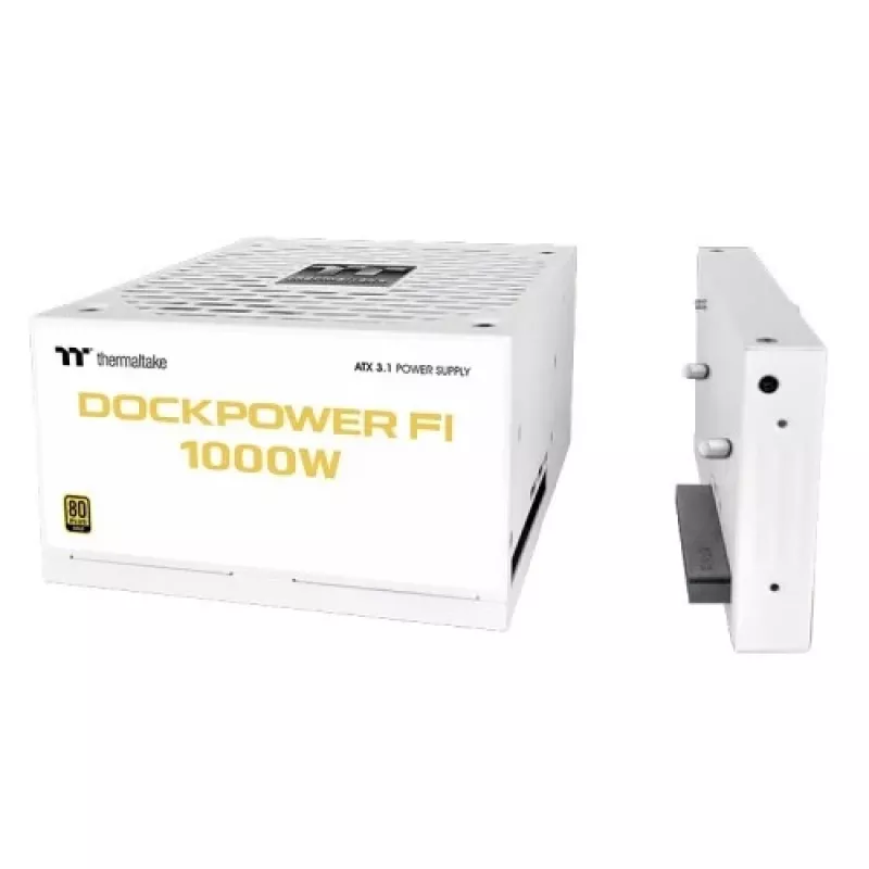 Thermaltake Dockpower FI 1000W alimentatore per PC, 80 PLUS Gold, bianco
