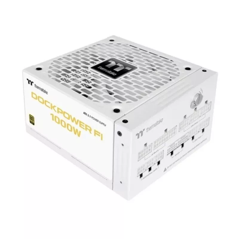 Thermaltake Dockpower FI 1000W alimentatore per PC, 80 PLUS Gold, bianco