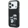 Custodia Karl Lagerfeld KF003184 Smooth Karl & Choupette Bodies Sketch MagSafe per iPhone 18 Pro Max / 17 Pro Max, nera