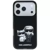 Custodia Karl Lagerfeld KF003184 Smooth Karl & Choupette Bodies Sketch MagSafe per iPhone 18 Pro Max / 17 Pro Max, nera