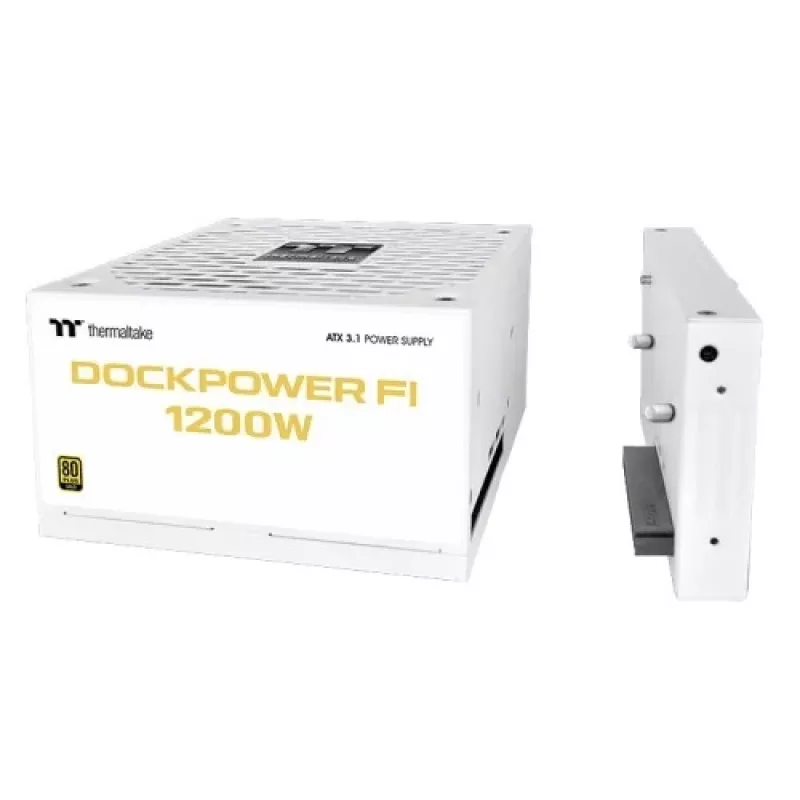Thermaltake TT Dockpower FI 1200W Snow alimentatore, 1200 W, 80 PLUS Gold, modulare, bianco