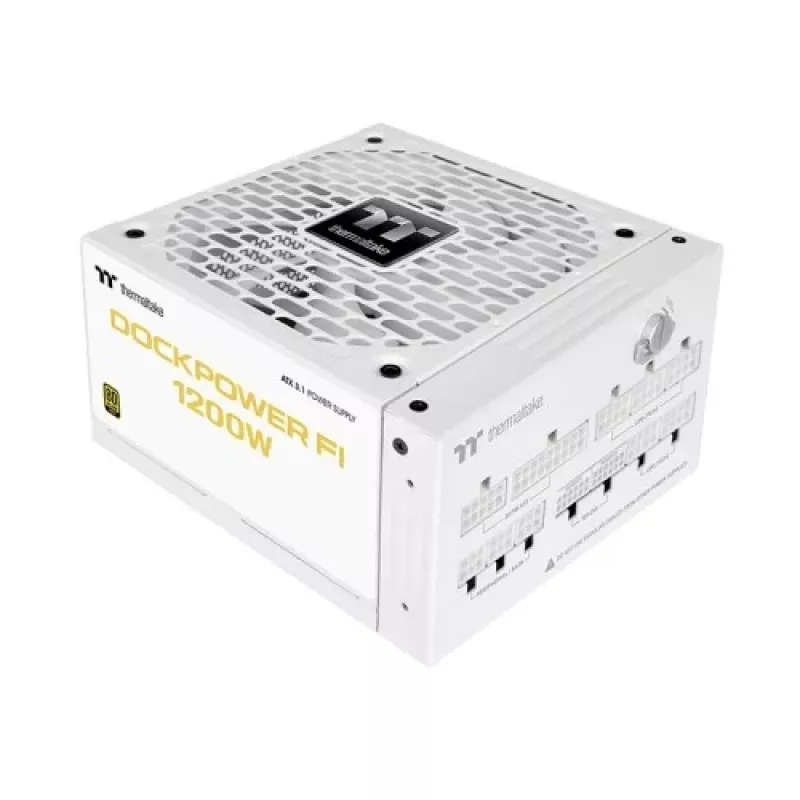 Thermaltake TT Dockpower FI 1200W Snow alimentatore, 1200 W, 80 PLUS Gold, modulare, bianco
