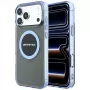 Mercedes AMG00121 AMG IML Transparent Bicolor Block MagSafe custodia per iPhone 18 Pro Max / 17 Pro Max, nera/blu