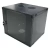 LogiLink W12F64B armadio server a parete 48,30 cm (19″), monopezzo, 12 U, nero-grigio (RAL7021), acciaio da 1,2 mm, smontato