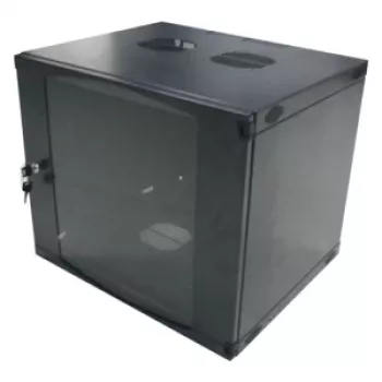 LogiLink W12F64B armadio server a parete 48,30 cm (19″), monopezzo, 12 U, nero-grigio (RAL7021), acciaio da 1,2 mm, smontato
