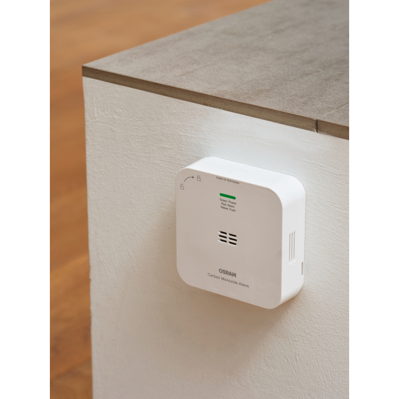 Osram SMART+ WiFi rilevatore di monossido di carbonio (CO), bianco