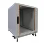 IT-BUDGET armadio di rete da 19 pollici SRK, 12 U, 600x600 mm, grigio chiaro, montato, 99ITB19SRK1266GGNM