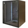 Silence Rack SRO156080B armadio rack da 19 pollici insonorizzato, 15 U, 1 ventola silenziosa, 600x800 mm, porta in vetro, nero