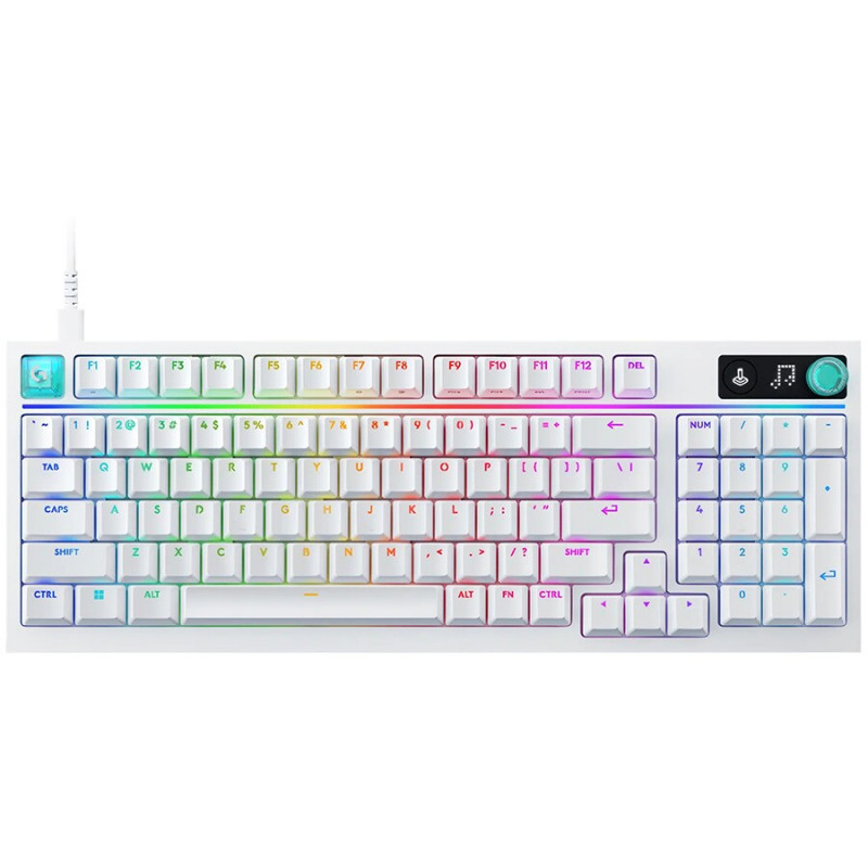 Logitech G316 X 75 tastiera gaming meccanica, tattile, bianca, US International