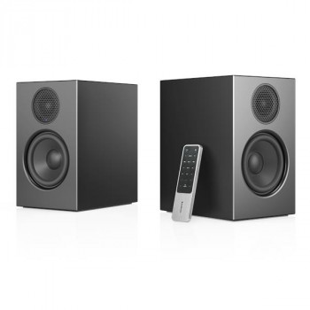 Audio Pro A28 Linkplay sistema di altoparlanti stereo attivo con bass reflex, nero