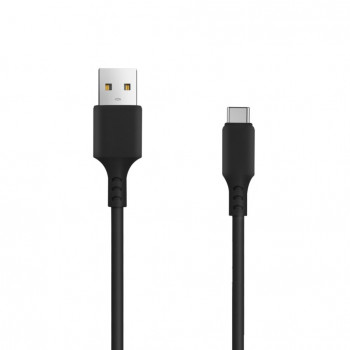 Setty cavo USB-A – USB-C, 1 m, 3 A, nero