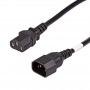 Akyga AK-PC-111A CCA prolunga di alimentazione, 3x0,5 mm², IEC C13 / IEC C14, 5 m, nera