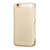Hoco custodia a libro in pelle con power bank da 3000 mAh per Apple iPhone 6, oro