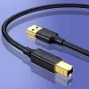 Ugreen US135 cavo USB 2.0 A-B per stampante, placcato oro, 1 m, nero