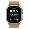 Apple Watch Ultra 4 GPS + Cellular 49 mm smartwatch, cassa in titanio naturale, cinturino Trail Loop sabbia, S/M, MJAJ4QF/A