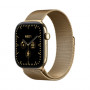Apple Watch Series 12 GPS + Cellular 42 mm, cassa in titanio oro radioso, maglia milanese oro radioso