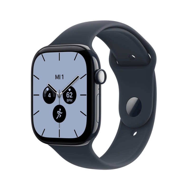 Apple Watch Series 12 GPS + Cellular 46 mm, cassa in ceramica blu notte, cinturino sport blu navy, S/M