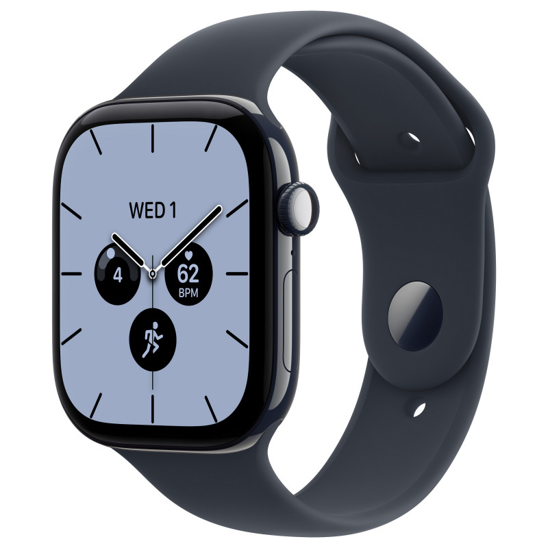 Apple Watch Series 12 GPS + Cellular 46 mm, cassa in ceramica blu notte, cinturino sport blu navy, M/L
