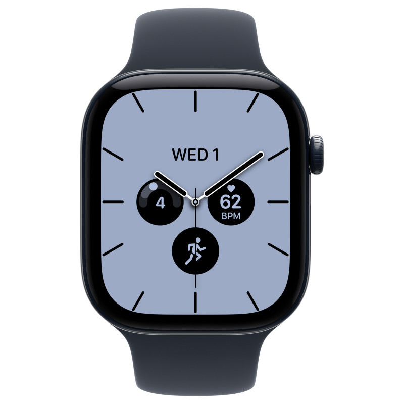 Apple Watch Series 12 GPS + Cellular 46 mm, cassa in ceramica blu notte, cinturino sport blu navy, M/L