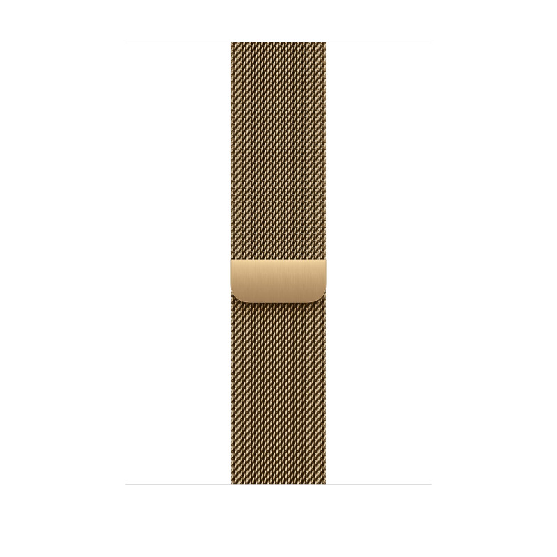 Apple Milanese Loop cinturino per orologio MJNQ4ZM/A, 46 mm, M/L, Radiant Gold (oro)