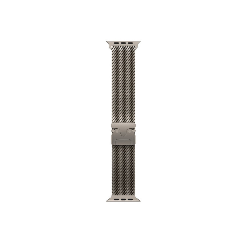 Apple MK0D4ZM/A cinturino Milanese Loop in titanio per Apple Watch, 49 mm, titanio naturale, Medium