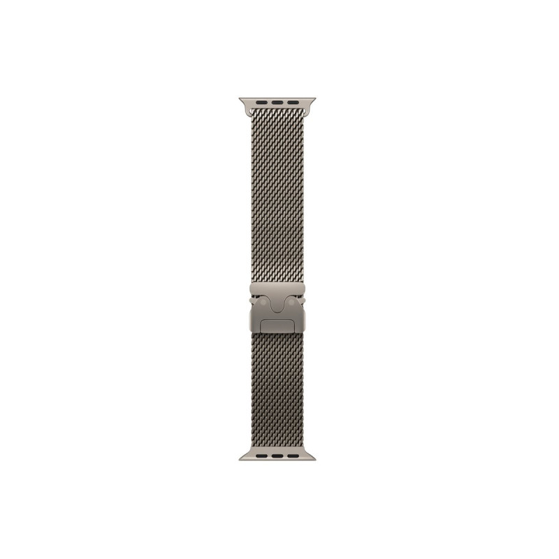 Apple MK0E4ZM/A cinturino Milanese Loop in titanio per Apple Watch, 49 mm, titanio naturale, Large