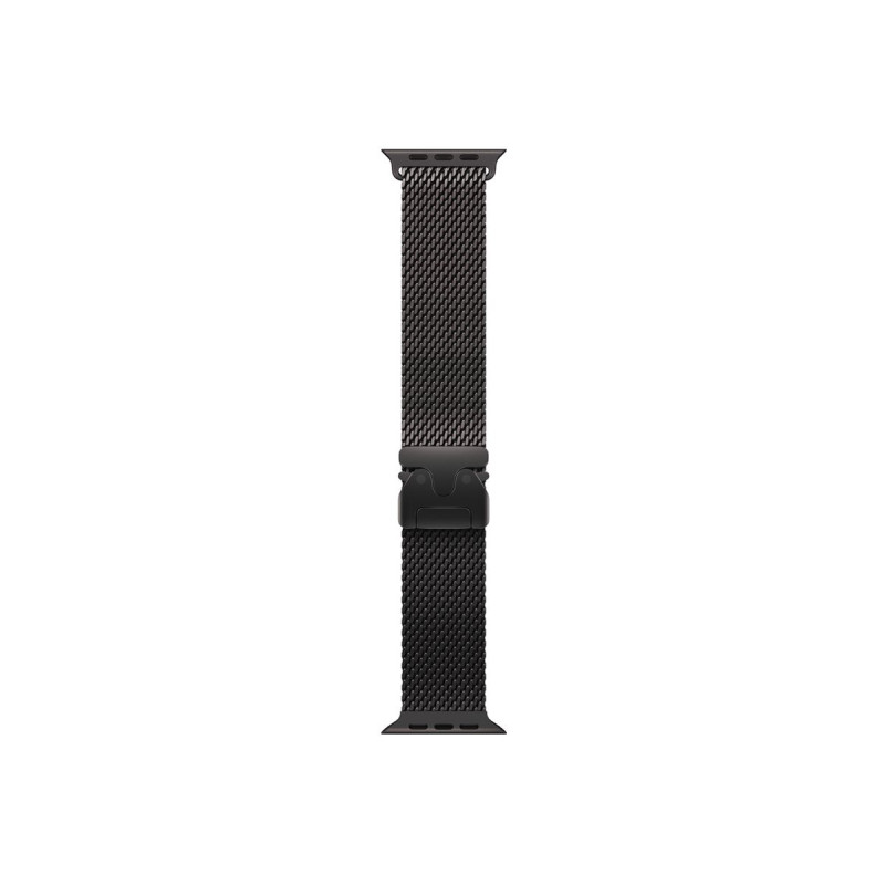 Apple MK0G4ZM/A cinturino Milanese Loop in titanio per Apple Watch, 49 mm, titanio nero, Medium