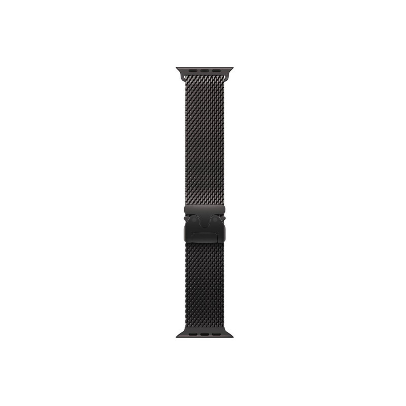 Apple MK0Q4ZM/A cinturino Milanese Loop in titanio per Apple Watch, 49 mm, titanio nero, Large