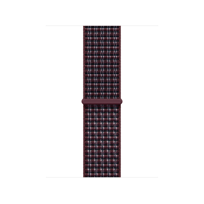 Apple MK7R4ZM/A Sport Loop cinturino per orologio, 40 mm, bordeaux a quadri