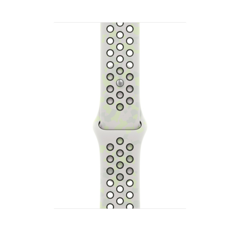 Apple Nike Sport Band cinturino per Apple Watch 46 mm, Essential White, S/M, MKTQ4ZM/A