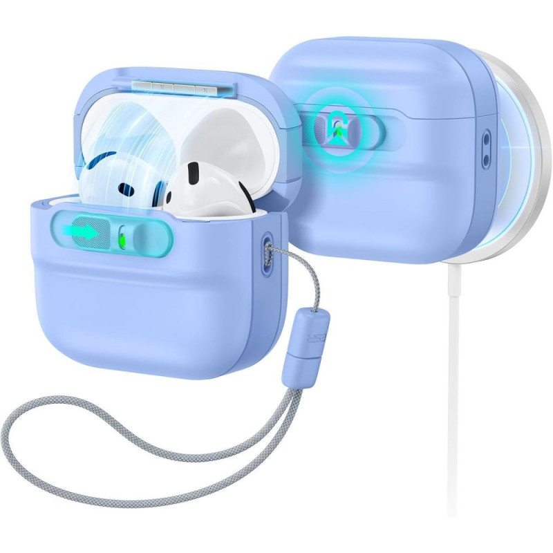 ESR Pulse HaloLock MagSafe custodia per Apple AirPods 4 / 5, azzurro