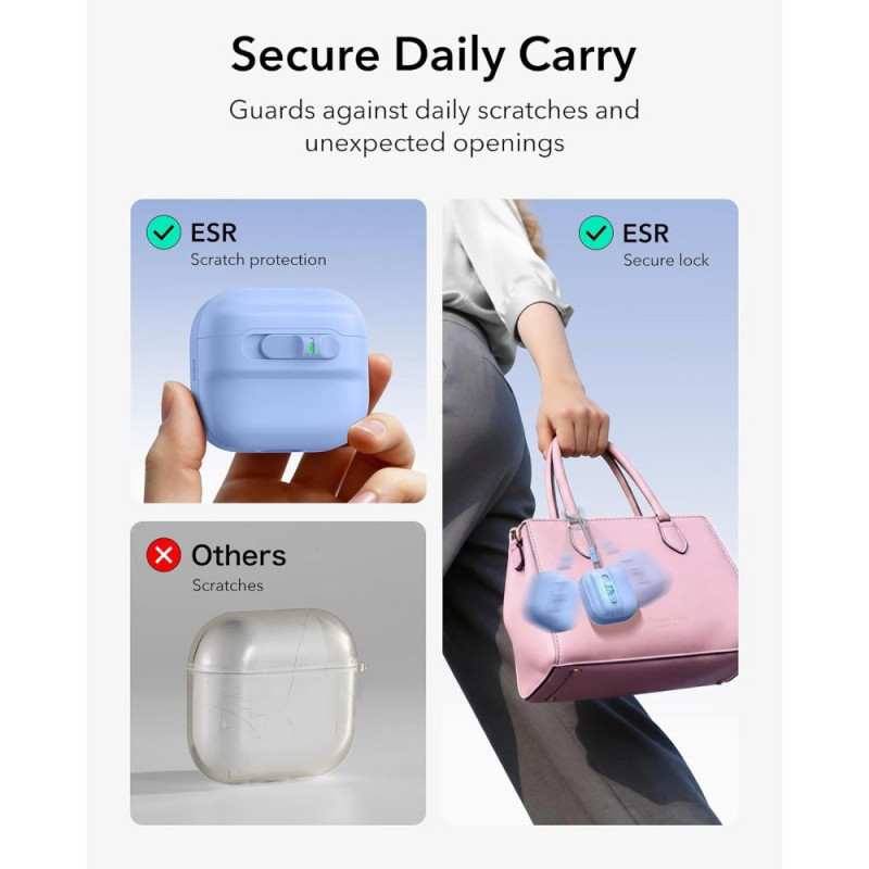ESR Pulse HaloLock MagSafe custodia per Apple AirPods 4 / 5, azzurro