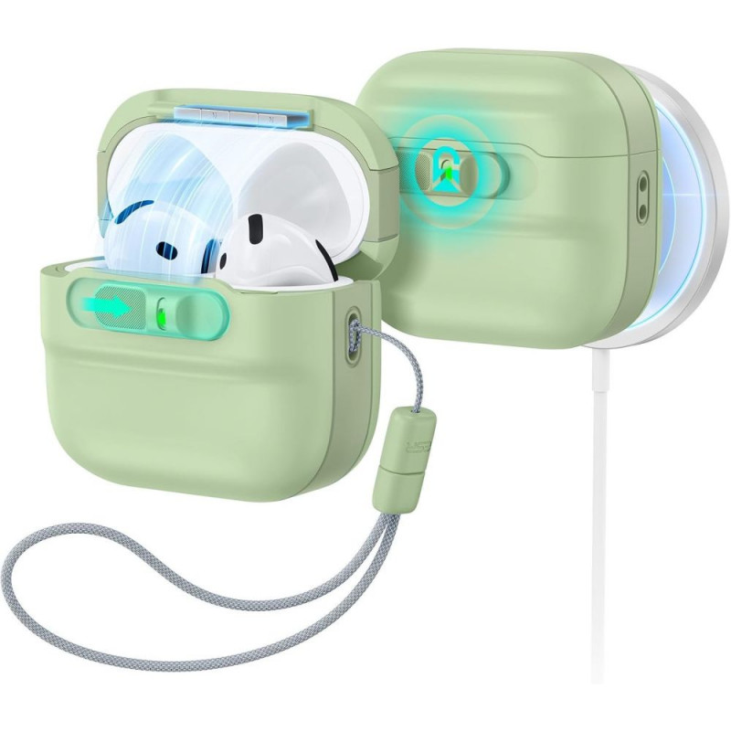 ESR Pulse HaloLock MagSafe custodia per Apple AirPods 4 / 5, verde chiaro