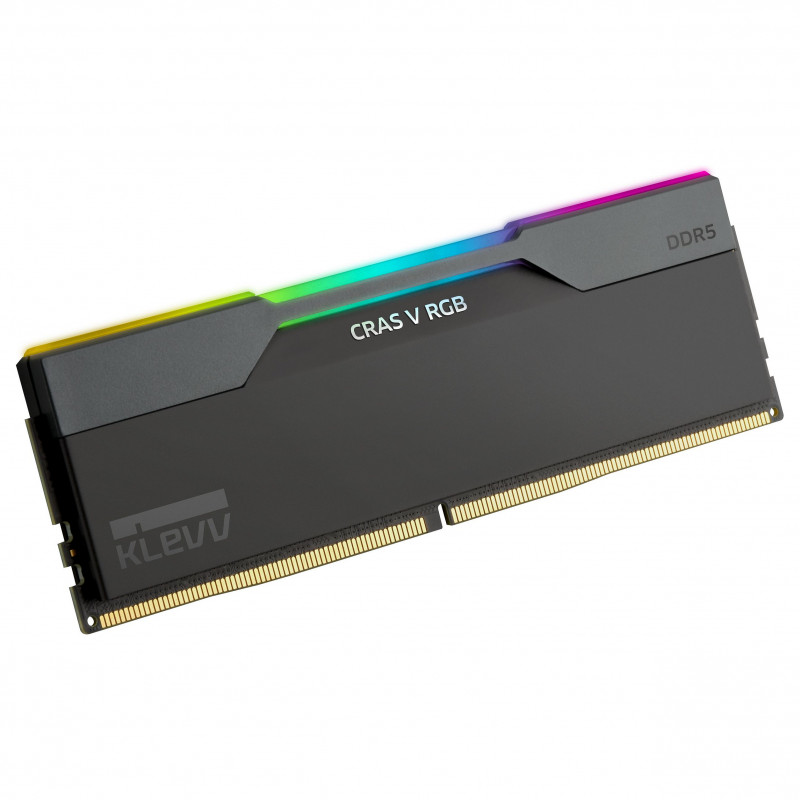 Kit di memoria Klevv Cras V RGB KD5AGUA80-64B300G DDR5-6400 CL30 da 32 GB (2 x 16 GB), nero