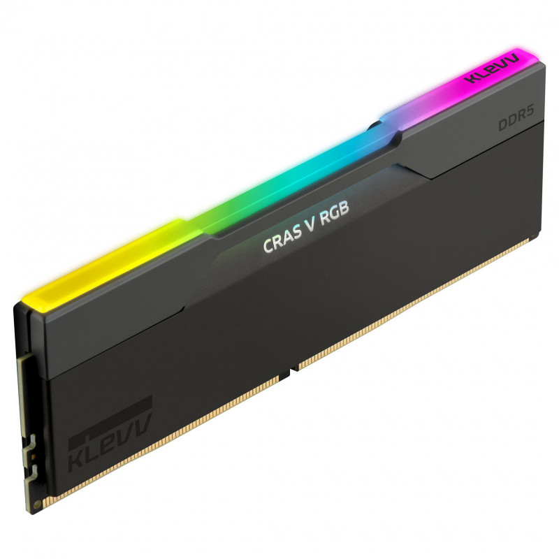 Kit di memoria Klevv Cras V RGB KD5AGUA80-64B300G DDR5-6400 CL30 da 32 GB (2 x 16 GB), nero