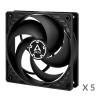 Arctic P12 ACFAN00135A ventole per case, 120 mm, 3 pin, nere (5 pz.)