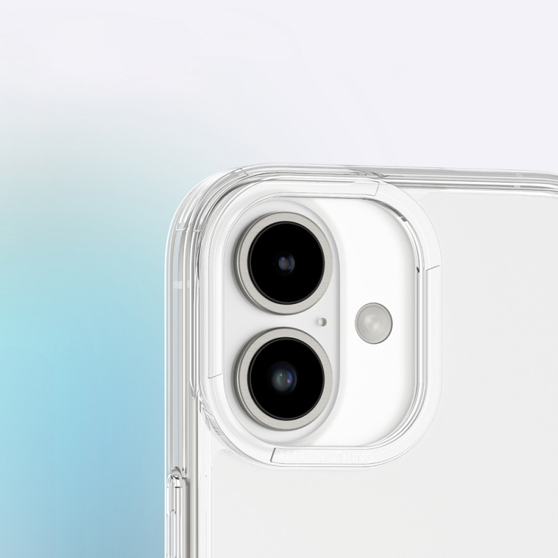 AmazingThing Minimal Case custodia per iPhone 16 Plus, trasparente