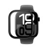 AmazingThing Radix Glass custodia protettiva per Apple Watch 42 mm, vetro temperato, nera