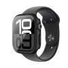 AmazingThing Radix Glass custodia protettiva per Apple Watch 42 mm, vetro temperato, nera