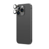 AmazingThing AR Aluminum 3 Lens Glass protezione per obiettivi fotocamera con cornice per iPhone 16 Pro / 16 Pro Max, nera