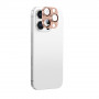 AmazingThing Aviation-Grade Alloy protezione in vetro temperato per obiettivi fotocamera per iPhone 16 Pro / 16 Pro Max, oro rosa
