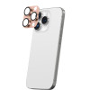 AmazingThing Aviation-Grade Alloy protezione in vetro temperato per obiettivi fotocamera per iPhone 16 Pro / 16 Pro Max, oro rosa