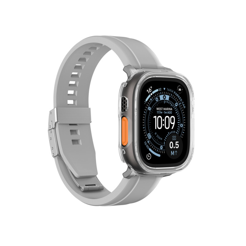 AmazingThing Minimal custodia protettiva per Apple Watch Ultra 3 / Ultra 4 49 mm, trasparente