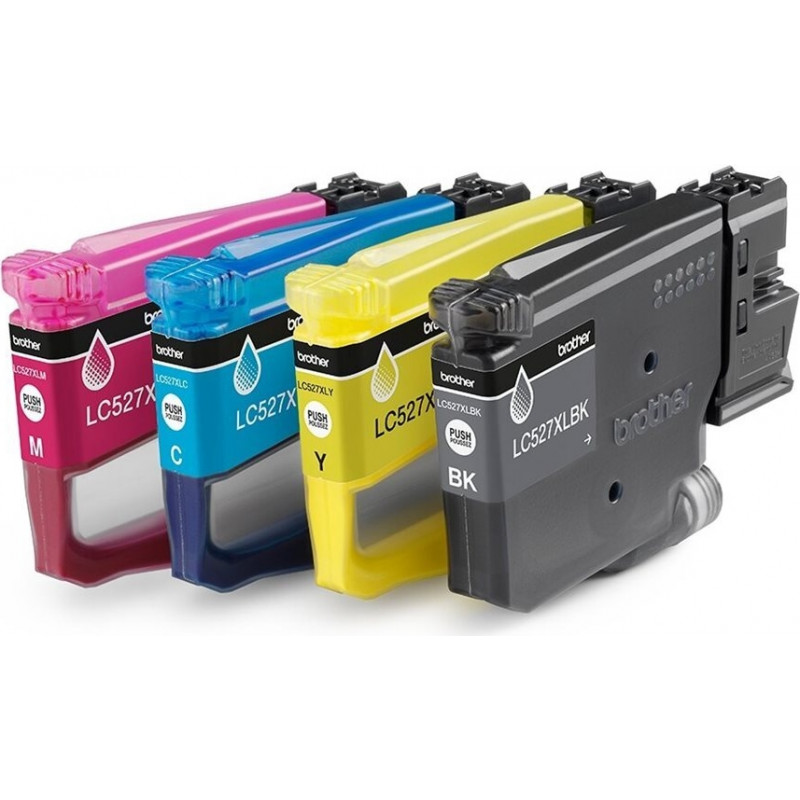Brother LC527XLVAL value pack di cartucce d'inchiostro (4 pz.), alta resa, nero, giallo, ciano, magenta