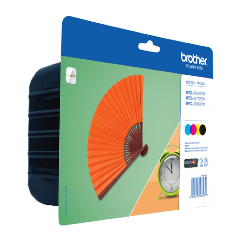 Brother LC129XLVALBP value pack di cartucce d'inchiostro (4 pz.), nero, ciano, magenta, giallo, blister